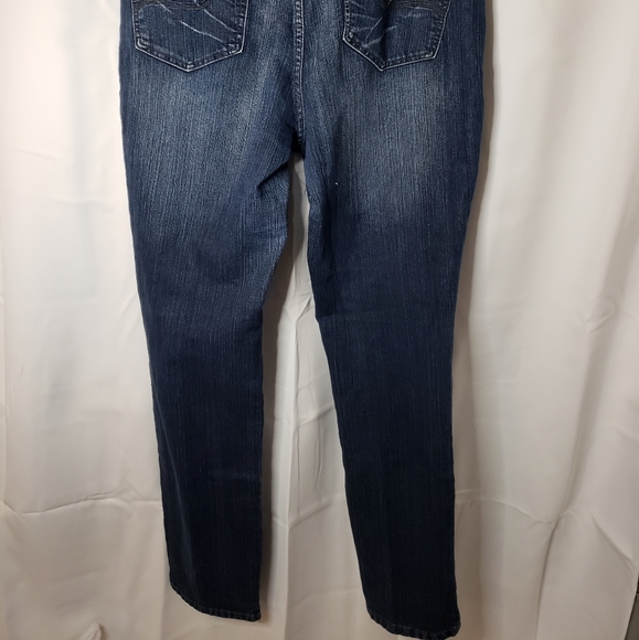 ZD Premium Womens Washed Jeans Size 16 Tapered Western Casual - Picture 4 of 9